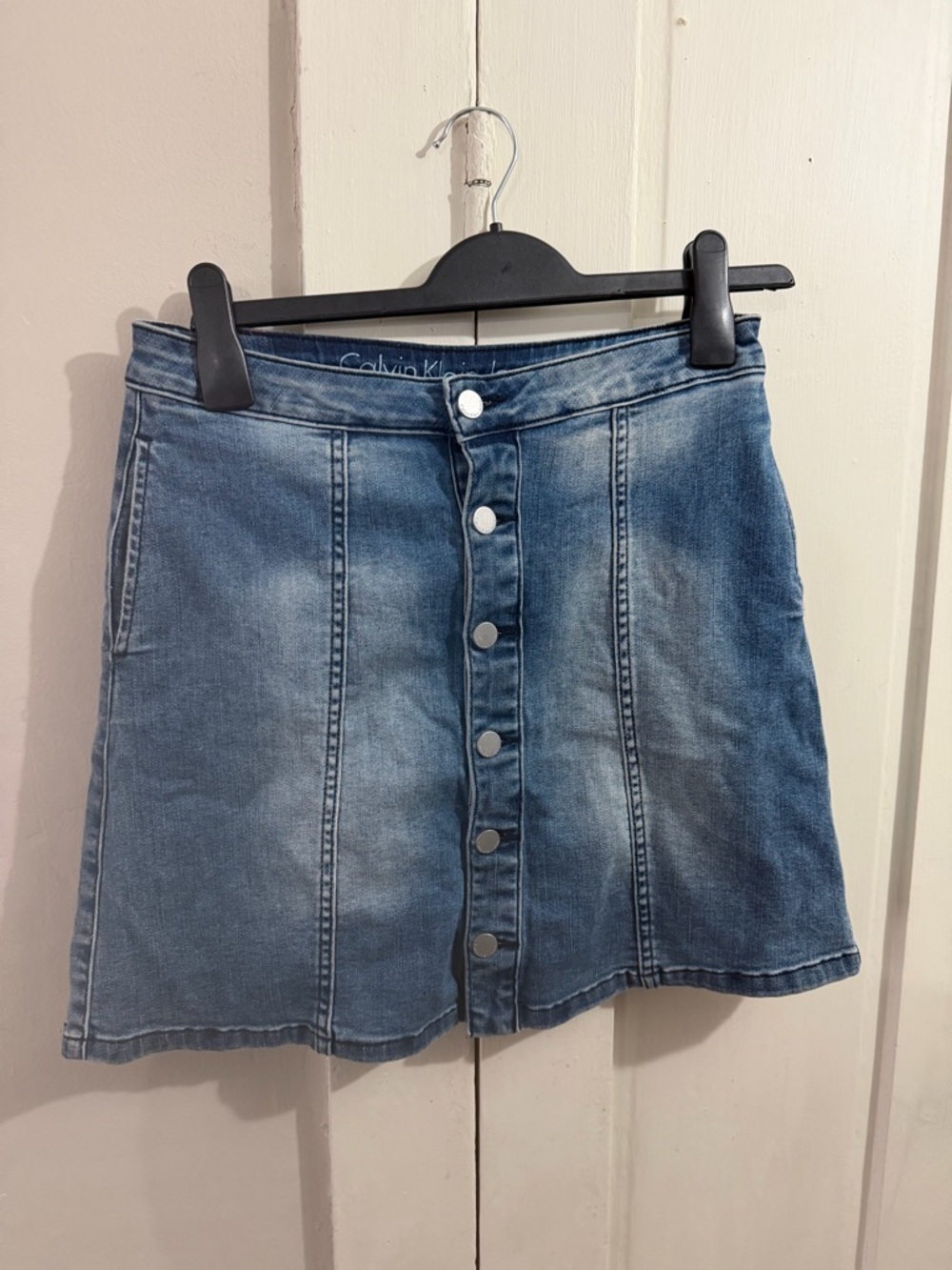 Calvin Klein Jeans  denim mini skirt - Picture 2 of 4